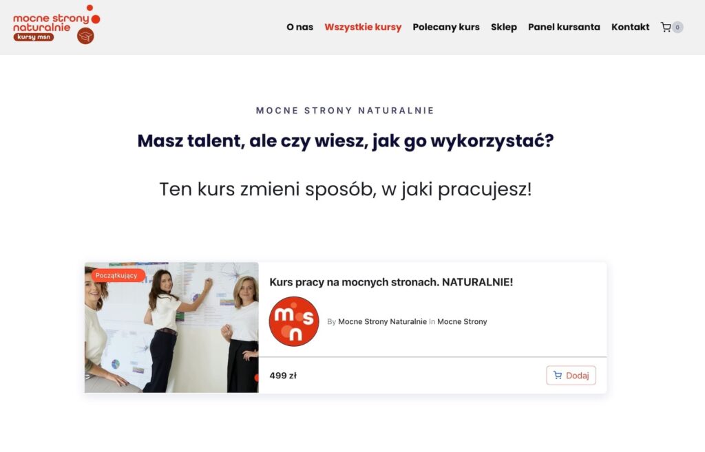 test gallupa kurs